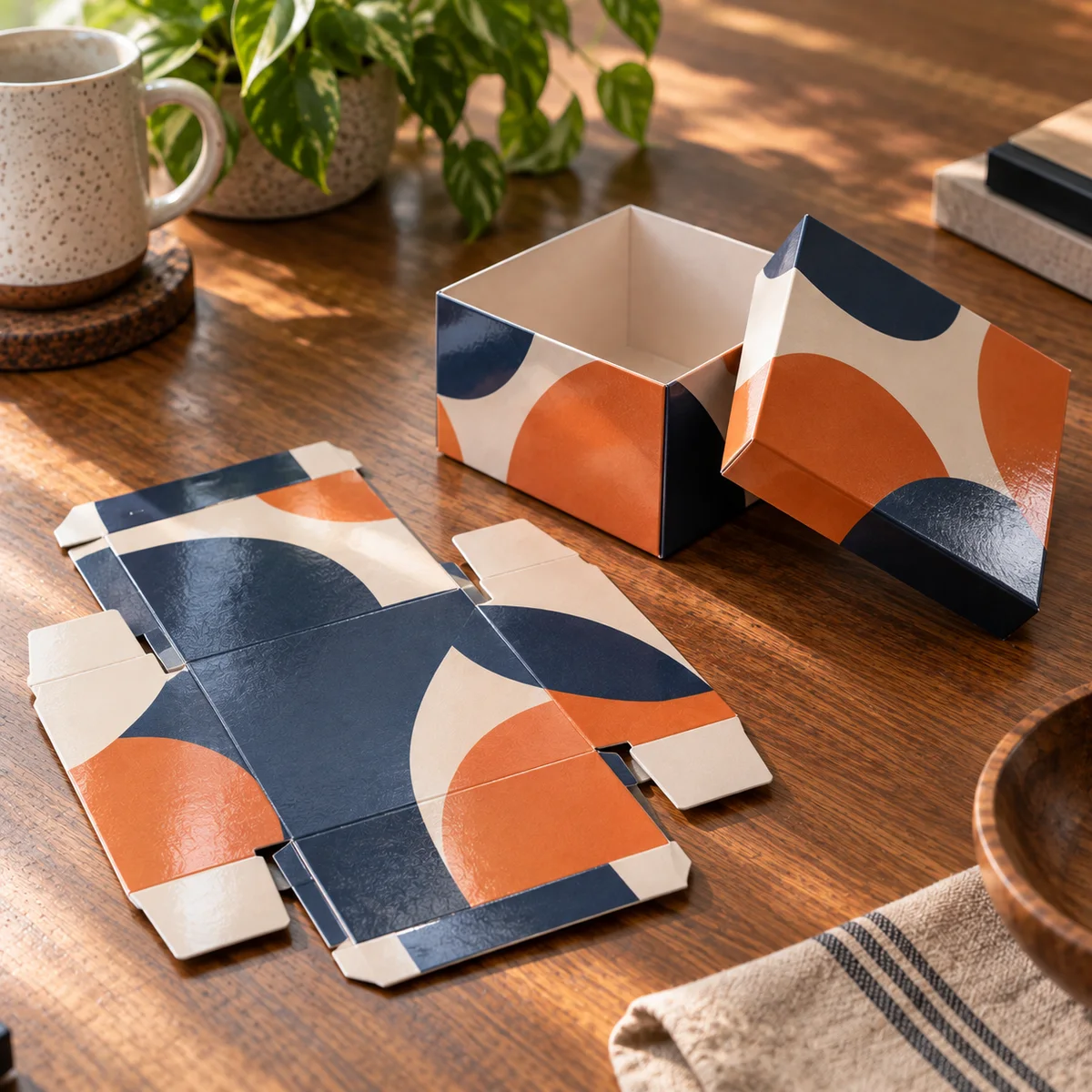Folding gift boxes